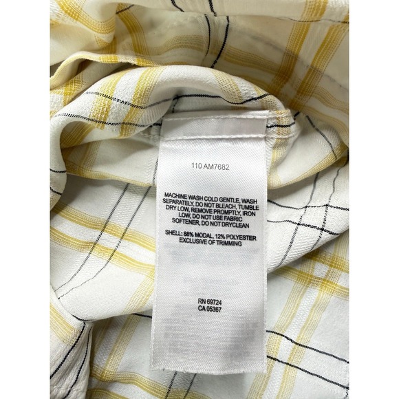 Columbia Sportswear Short Sleeve Shirt Men's Sz L Collared Button Up Yellow - Picture 10 of 10